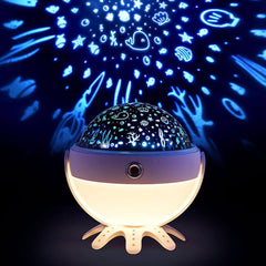 Octopus Galaxy Star Projector Lamp