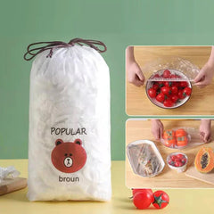 Disposable Plastic Wrap Food Grade 100Pcs