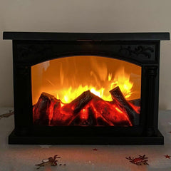 LED Decorative Fireplace with Realistic Flame