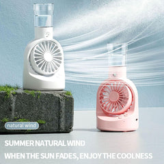 Portable Restocking Mist Spray Fan