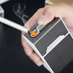 Cigarette Case With Electric Lighter