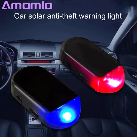 Vehicle mounted solar anti-theft light