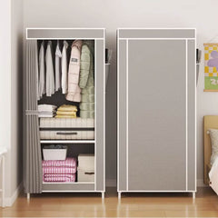 Wardrobe Hanging Shelf & Dustproof Storage Cabinet