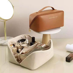 Portable Makeup Leather Bag