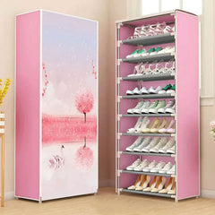 08 Layer Printed Shoe Organizer Rack