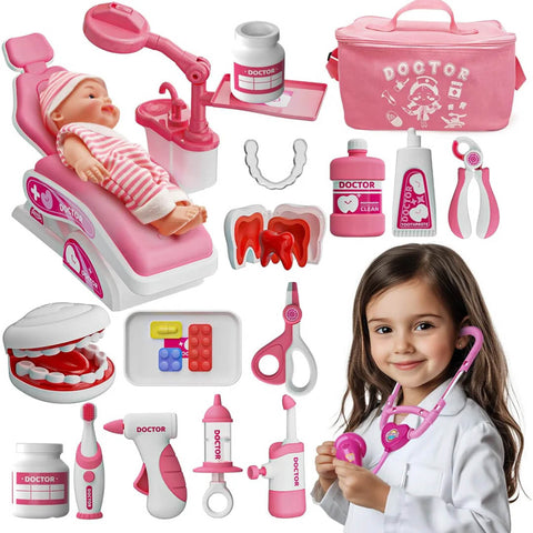 Realistic Dentist Playset for Kids
