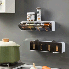 Wall Mounted Spice Storage Rack