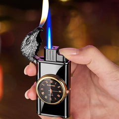 Eagle Head Double Flame Lighter Metal Torch Design