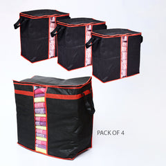 Blanket Cloth Bag Black Pack Of 4