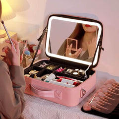 New Led Cosmetic Bag With Mirror