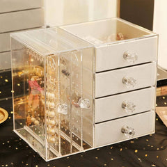 Jewelry Storage Box with Drawer Organizer