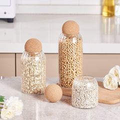 Ball Cork Glass Food Jars