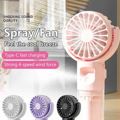 Rechargeable Mini Handheld Spray Fan