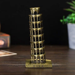 3D Metal Landmark Pisa Building Statue