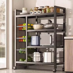 Kitchen Multifunctional Movable Storage Rack