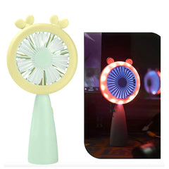 Rechargeable Mini Handheld Fan With Light