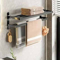 No Drilling Movable Towel Rack