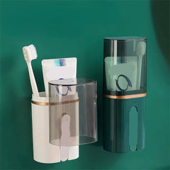 Toothbrush Holder With Rinsing Cup