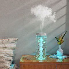 Crystal LED Humidifier Lamp