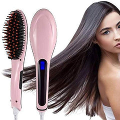 Electric Brush Straightener Comb Lcd Display