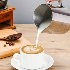 Milk frothing jug for coffee