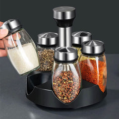 Premium Quality 360 Rotating Spice Jar Set