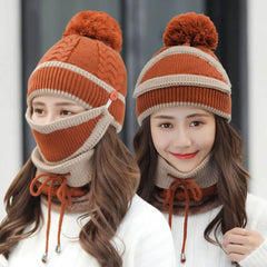 3-in-1 Women’s Winter Beanie Set