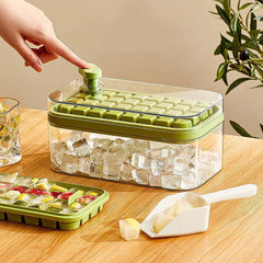 Button Press Ice Cube Tray