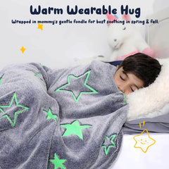 Glow In The Dark Throw Blanket For Kids