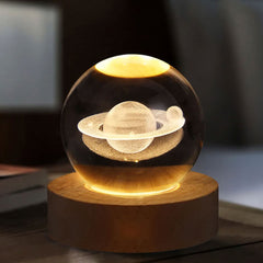 3D Glowing Crystal Ball Night Light