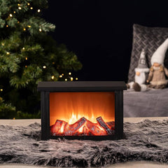 LED Decorative Fireplace with Realistic Flame