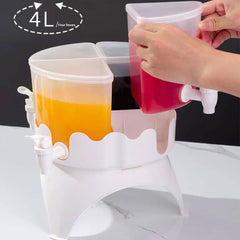 Rotating Cold Beverage Dispenser (4L, 4 Grid)