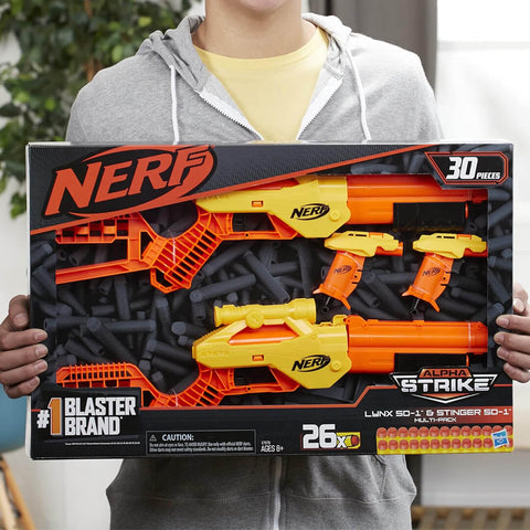 NERF Alpha Strike 4-Blaster Set (30 Darts)