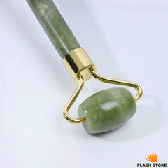 Green Jade Walter Roller Anti Aging Massager With Gua Sha