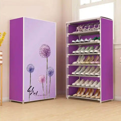 08 Layer Printed Shoe Organizer Rack