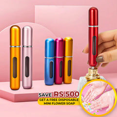 Refill Perfume Bottle With Free Mini Flower Soap