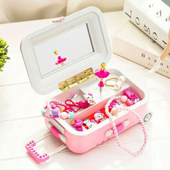 Mini Musical Suitcase Jewelry Box