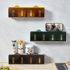 Wall Mounted Spice Storage Rack