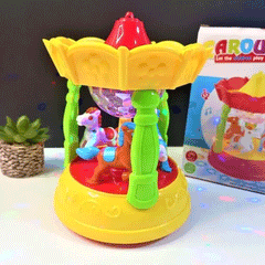 Carousel Ride Toy With 3D Lights and Music For Kids