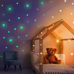 100 pcs Glow in The Dark Stars Wall Stickers for Ceiling or Wall