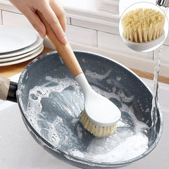 Wooden Handle Long Pot Cleaning Brush