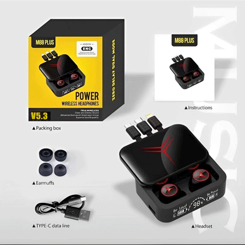 M88 Plus TWS Wireless Earbuds