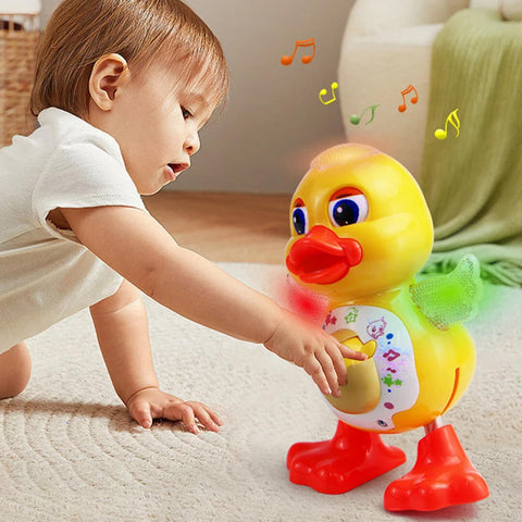 Battery Operated Duck With Light And Music