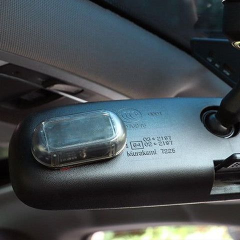 Vehicle mounted solar anti-theft light