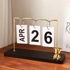 Desktop Perpetual Calendar for Home & Office