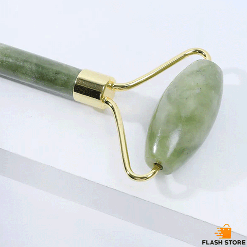 Green Jade Walter Roller Anti Aging Massager With Gua Sha