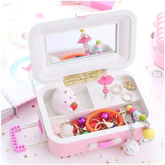 Mini Musical Suitcase Jewelry Box