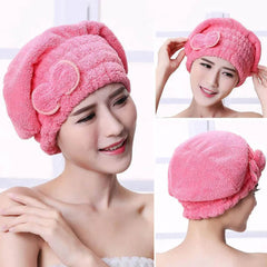 Dry Hair Drying Towel Cap