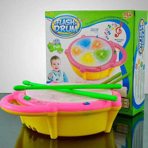 Musical Light Sound Flash Drum with Sticks
