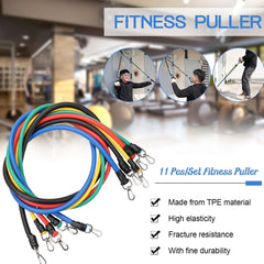 11Pcs Fitness Resistance Bands Set